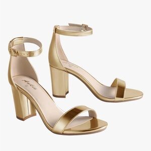 Shiny Gold Women's Heels